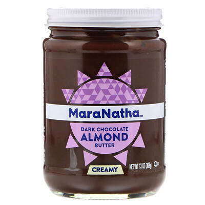 MaraNatha Dark Chocolate Almond Butter, Creamy, 13 oz (368 g)