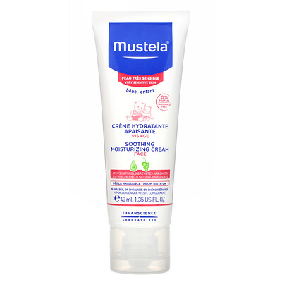 Mustela Baby, Soothing Moisturizing Face Cream, 1.35 fl oz (40 ml)