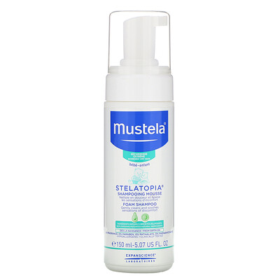 Купить Mustela Stelatopia Foam Shampoo, 5.07 fl oz (150 ml)