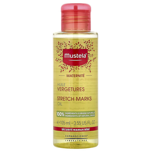 Mustela, Stretch Marks Oil, Dehnungsstreifen-Öl, ohne Duftstoffe, 105 ml (3,55 fl. oz.)