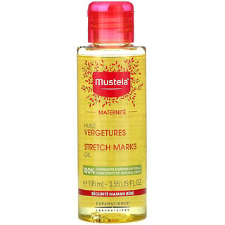 Mustela, 瘢痕線紋舒緩護膚油，無香型，3.55 液量盎司（105 毫升）