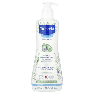 Mustela, Gentle Cleansing Gel with Avocado Perseose®, Hair and Body, 16.90 fl oz (500 ml)