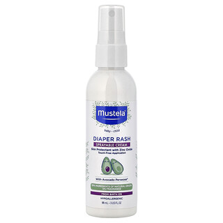 Mustela, Bebés y niños, Dermatitis del pañal, Crema en spray, Sin fragancia, 88 ml (3 oz. líq.)