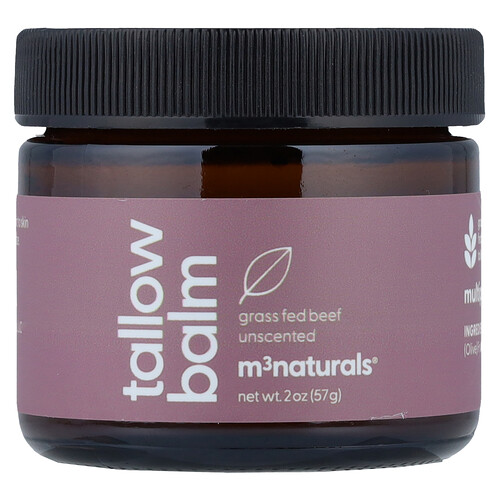 M3, Tallow Balm, Talgbalsam, duftneutral, 57 g (2 oz.)