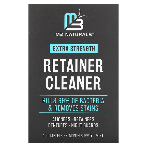 Retainer Cleaner, Mint, 120 Tablets