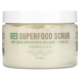 M3, Superfood Scrub, Cucumber & Aloe, 12 oz (340 g)