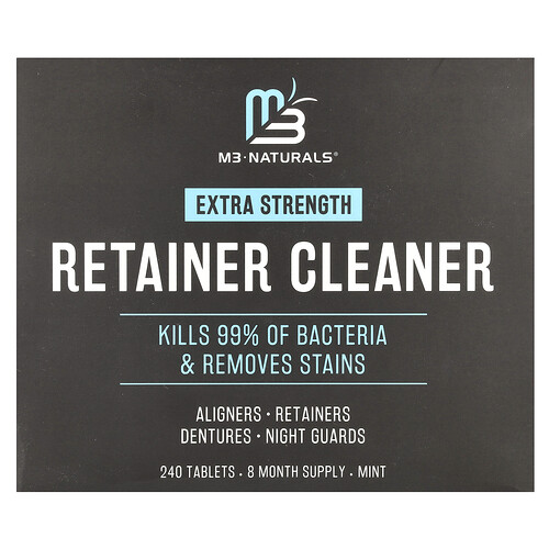 M3 Retainer Cleaner, Mint, 240 Tablets