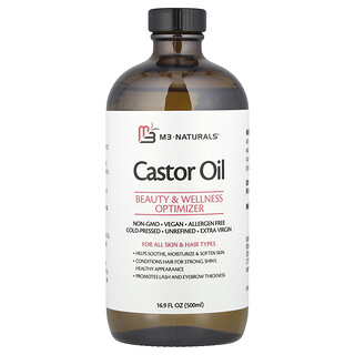 M3, set cu ulei de ricin și împachetări corporale, 500 ml