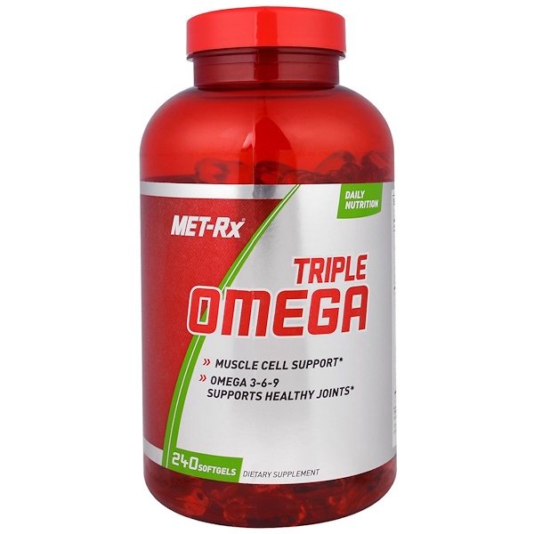 MET-Rx, Triple Omega, 240 Softgels