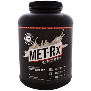 MET-Rx, Изолят сывороточного ультрамиозина, сливочная ваниль, 80 унций (2,26 кг)