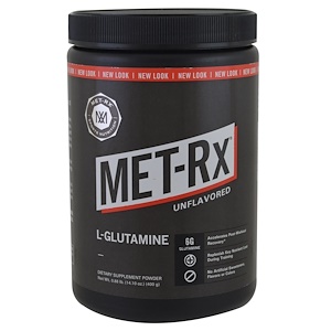 MET-Rx, Порошок L-Глютамина, 14,10 унций (400 г)