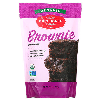 

Miss Jones Baking Co, Organic Brownie Baking Mix, 14.67 oz (416 g)