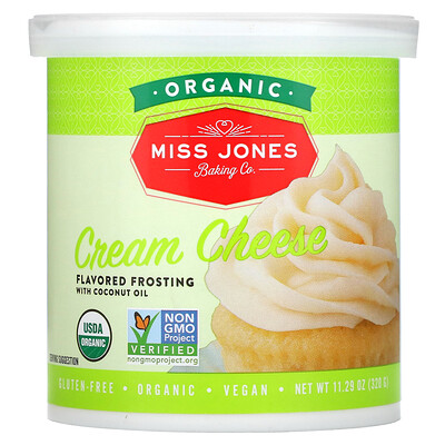 

Miss Jones Baking Co Organic Frosting Cream Cheese 11.29 oz (320 g)