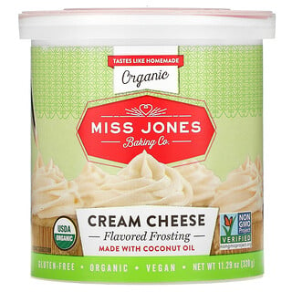 Miss Jones Baking Co, 有機糖霜，奶油芝士味，11.29 盎司（320 克）