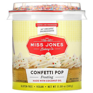 Miss Jones Baking Co, 有机糖霜，五彩碎屑，11.98 盎司（34无）