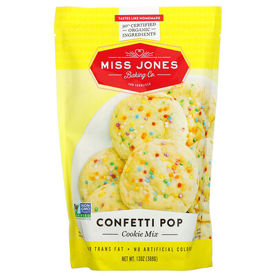 Miss Jones Baking Co Конфетти для печенья, 369 г (13 унций)