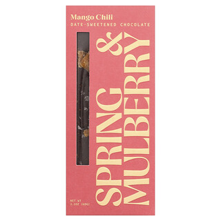 Spring & Mulberry, Čokoláda slazená datlem, mangové chilli, 60 g