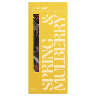 Spring & Mulberry, Čokoláda slazená datlem, pekanové datum, 60 g