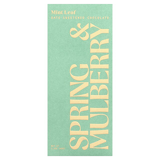 Spring & Mulberry, Datlem slazená čokoláda, mátový list, 60 g