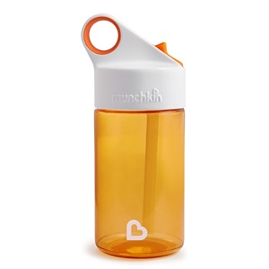 Munchkin, Спорт, многоразовая детская бутылочка, от 18 месяцев, оранжевая, 12 унций (355 мл)