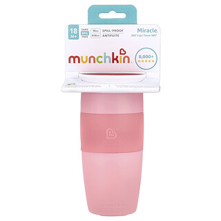 Munchkin, Miracle® 360° Cup, 18 Months+, Light Pink, 14 oz (414 ml)