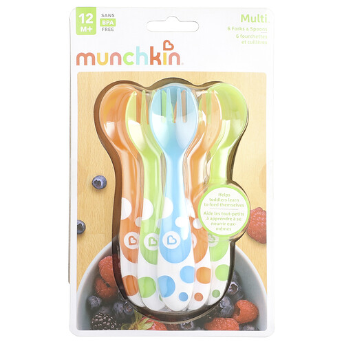 Munchkin, Multi™, Forks & Spoons, 12 Months+, 6 Count