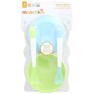 Munchkin, Love-a-Bowls™, 4 meses en adelante, Set de 10 piezas