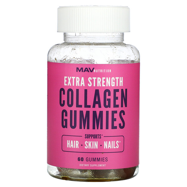 MAV Nutrition, Extra Strength Collagen Gummies, 60 Gummies