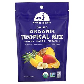 Mavuno Harvest, Campuran Tropis Kering Organik, 56 g (2 ons)