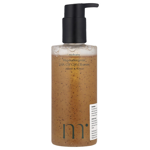 Molvany, Hypoallergenic LHA CIS Gel Cleanser, hypoallergener LHA-CIS-Gel-Gesichtsreiniger, 200 ml (6,76 fl. oz.)