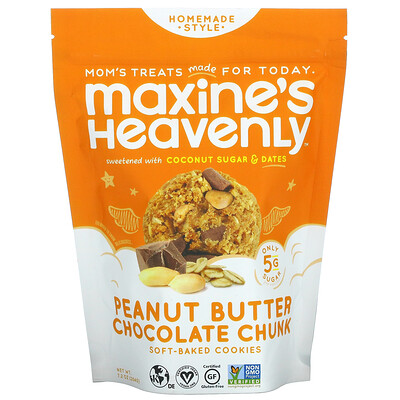 Maxine's Heavenly мягкое печенье с арахисовой пастой и кусочками шоколада 204 г (7 2 унции)