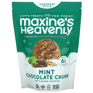 Maxine's Heavenly, Soft-Baked Cookies, Mint Chocolate Chunk, 7.2 oz (204 g)