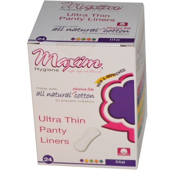 Maxim Hygiene Products, Ультра тонкие легкие ежедневные прокладки, 24 шт