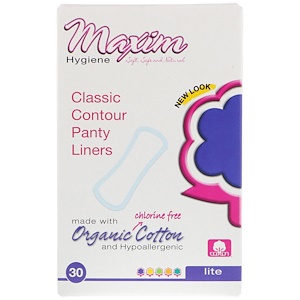 Отзывы о Максим Хайджин Продактс, Organic Classic Contour Panty Liners, Lite, 30 Panty Liners