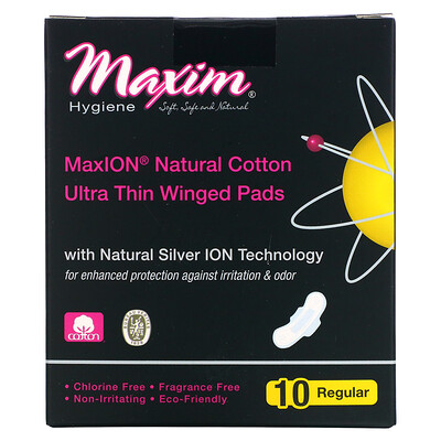 Купить Maxim Hygiene Products ультратонкие прокладки с крылышками, с технологией Natural Silver ION, обычные, 10 шт.