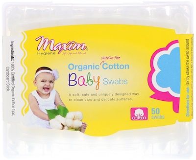 Maxim Hygiene Products 有機棉籤,50支