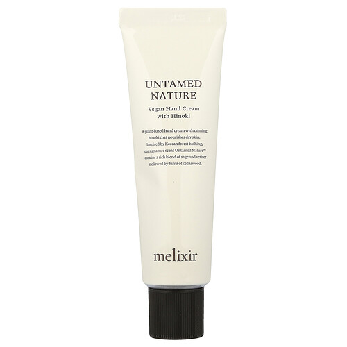Melixir, Vegan Hand Cream with Hinoki, vegane Handcreme mit Hinoki, 50 ml (1,7 fl. oz.)