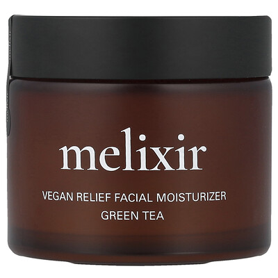 Melixir, Vegan Relief Facial Moisturizer + Green Tea, 2.7 fl oz (80 ml)