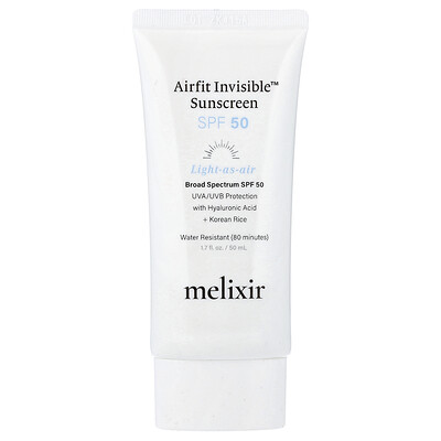 Product Image for Melixir, Airfit Invisible Sunscreen, SPF 50, 1.7 fl oz (50 ml)