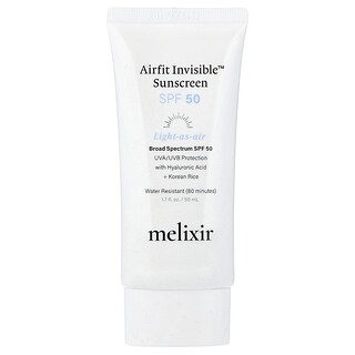 Melixir, Airfit Invisable™, солнцезащитный крем, SPF 50, 50 мл (1,7 жидк. унции)