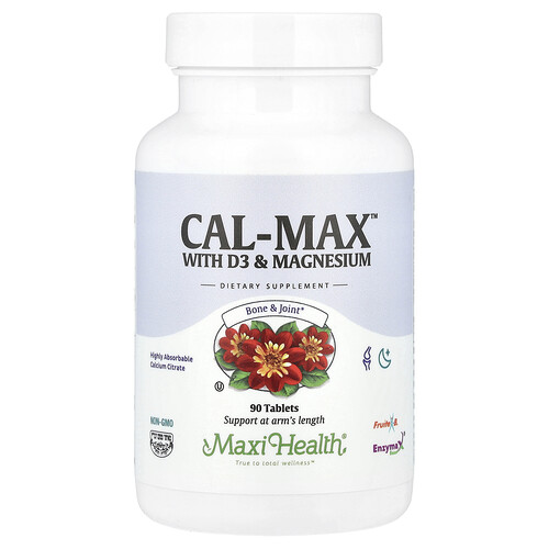 Maxi Health, Cal-Max™ With D3 & Magnesium, 90 Tablets