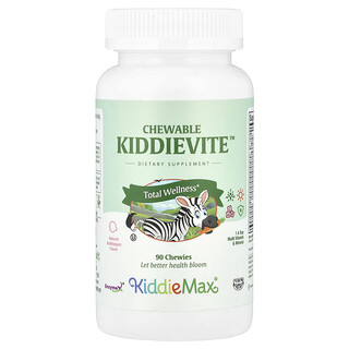 Maxi Health, KiddieMax®, Kiddievite™ masticable, Chicle natural, 90 comprimidos masticables