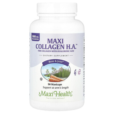 Product Image for Maxi Health, Maxi Collagen H.A. , 1,000 mg, 90 Maxicaps (333 mg per Capsule)