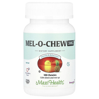 Maxi Health, Mel-O-Chew™，天然浆果味，3 毫克，100 片咀嚼片