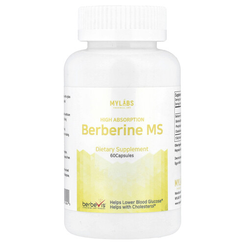 Mylabs, Berberine MS, Berberine MS, hohe Absorption, 550 mg, 60 Kapseln