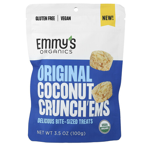 Emmy's Organic Cookies Original Coconut Crunch'ems, 3.5 oz (100 g)