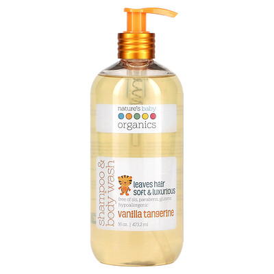 

Nature's Baby Organics, Shampoo & Body Wash, Vanilla Tangerine, 16 oz (473.2 ml)