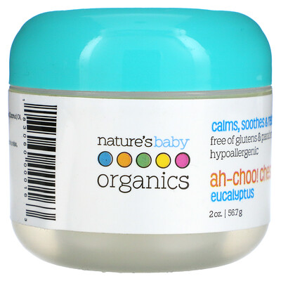 Nature's Baby Organics Ah-Choo! Бальзам для растирания при кашле, эвкалипт, 56,7 г (2 унции)