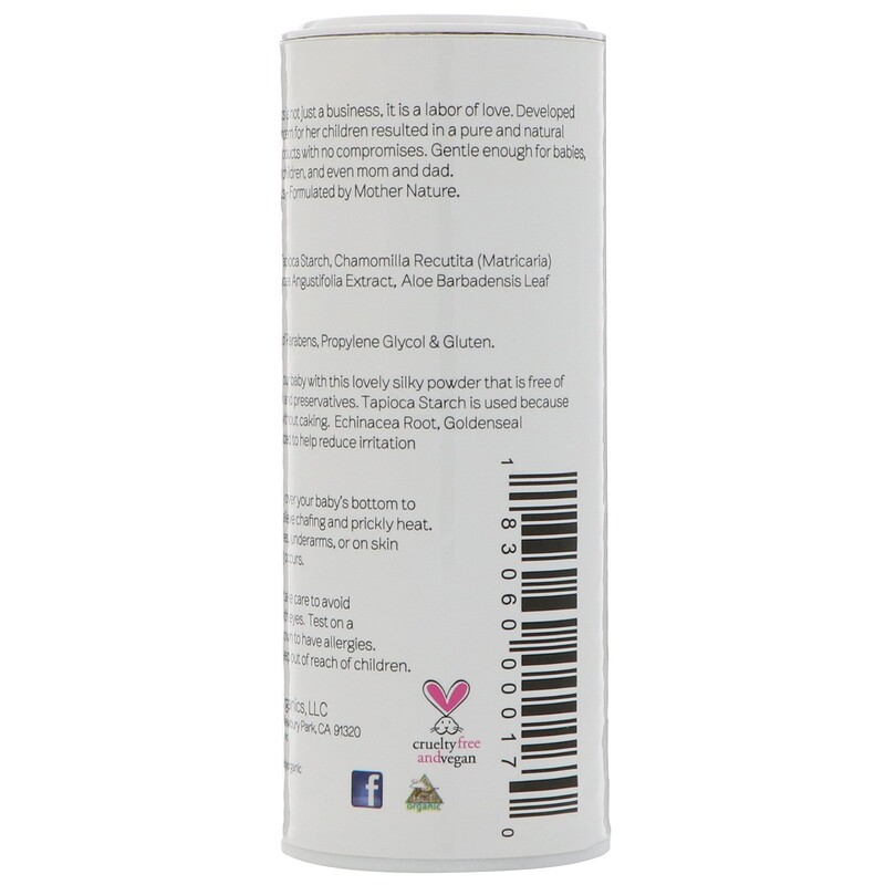 Nature's Baby Organics, Silky Dusting Powder, Fragrance Free, 4 oz (113