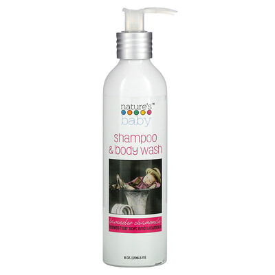 Купить Nature's Baby Organics Shampoo & Body Wash, Lavender Chamomile, 8 oz (236.5 ml)
